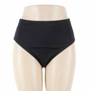 Contour Sz 12 Black Lined Nylon Spandex Poly Swim Suit Bottom